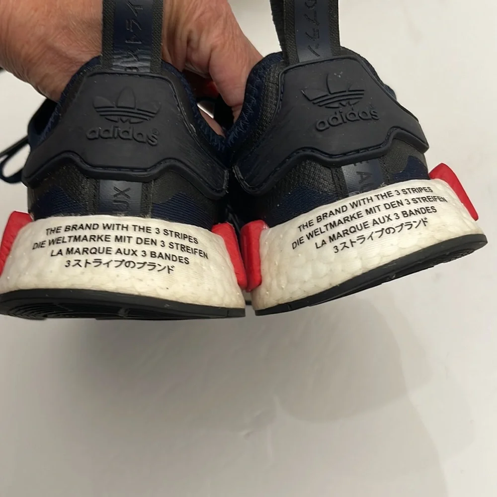 ADIDAS JAPAN ORIGINAL NMD R1 COLLEGIATE NAVY RUNNING SNEAKERS MENS-BOYS SIZE 6.5